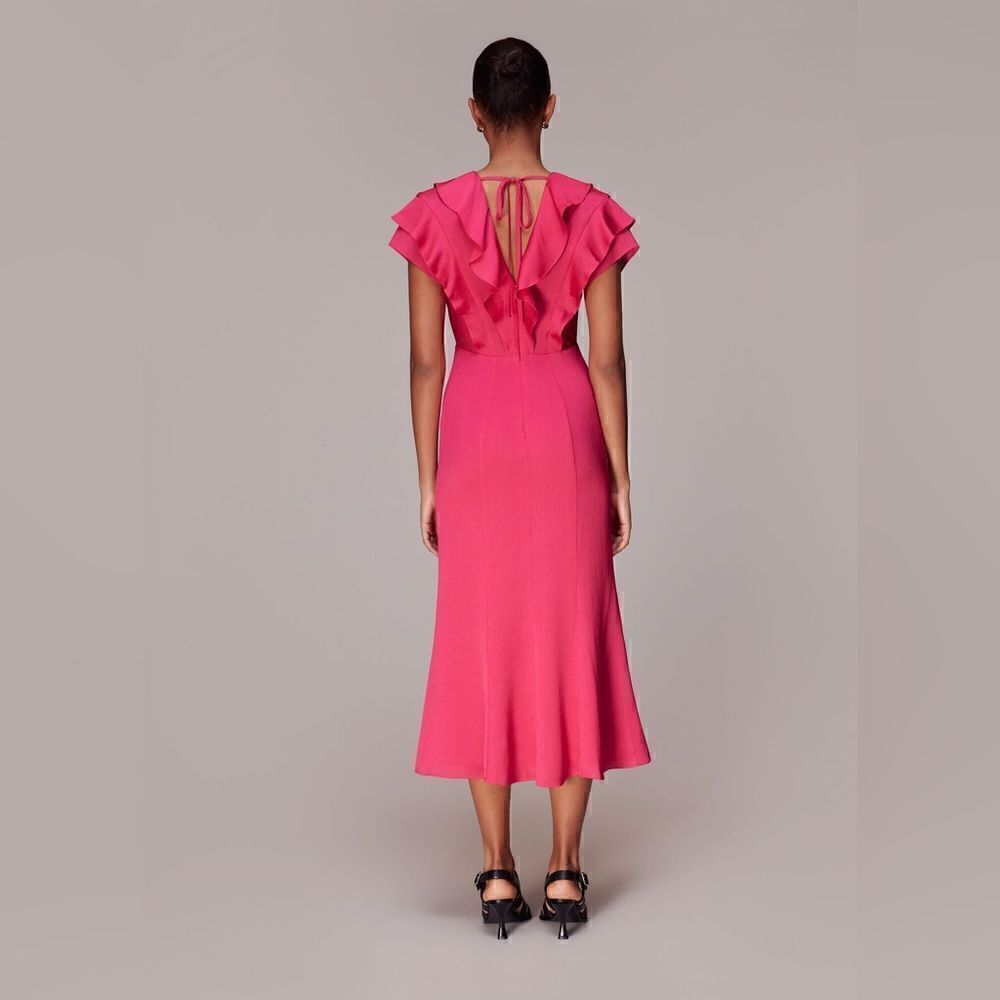 ADELINE FRILL MIDI DRESS - - Picture 3 of 7